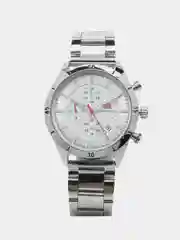 Серебряный мужские наручные часы Mini Focus MF0283G с хронографом, в подарочной упаковке