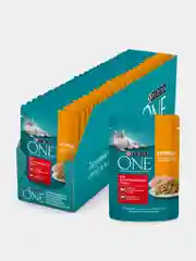 Влажный корм Purina ONE для стерилизованных кошек, с курицей и зеленой фасолью, 26х75г