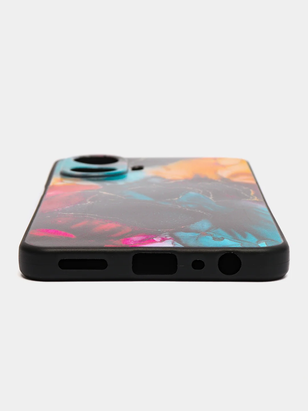 Фиолетовый чехол для Realme C55 (Реалми С55), с принтом, с рисунком