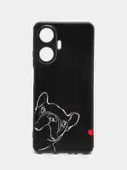 Песочный хаки чехол для Realme C55 (Реалми С55), с принтом, с рисунком