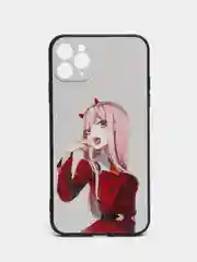 Бежевый меланж чехол для iPhone 15/14/13/12/11/Pro/Max/Plus/Mini/Xr/X/Xs с принтом, девушки, тянки аниме