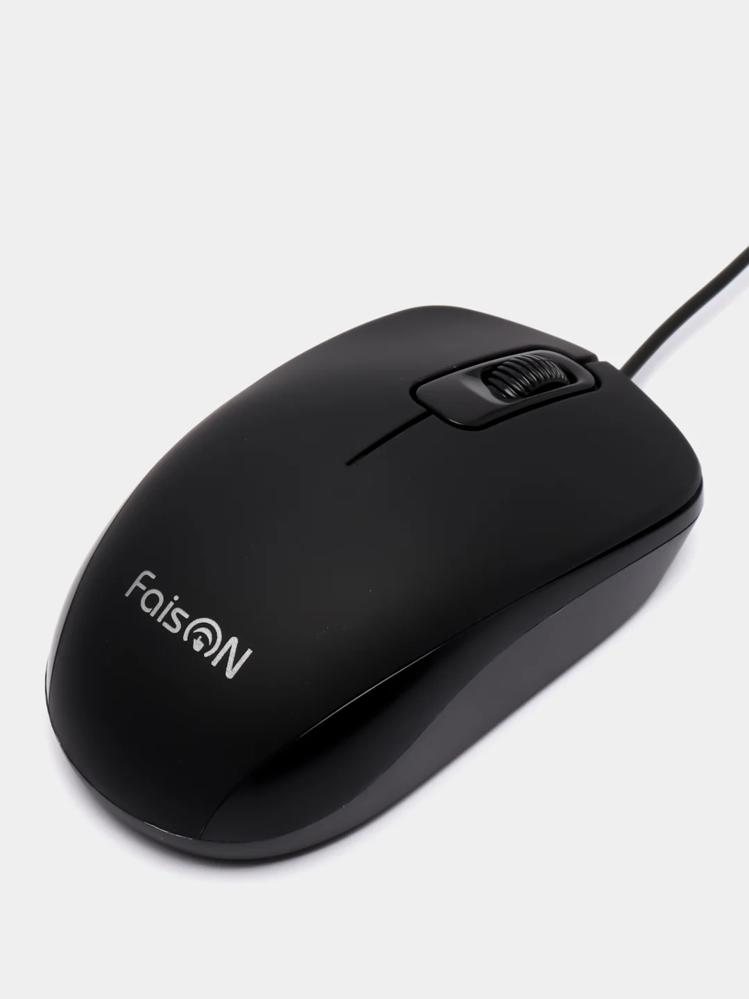 Оптическая проводная мышь для компьютера FaisON M-19, USB, 1200 DPI, кабель 1,8 м