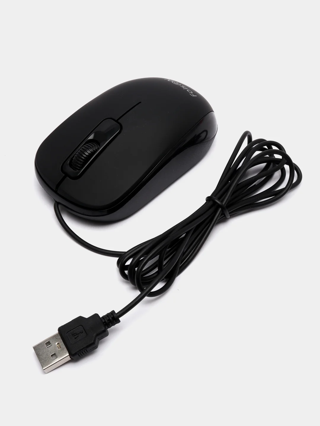 Оптическая проводная мышь для компьютера FaisON M-19, USB, 1200 DPI, кабель 1,8 м