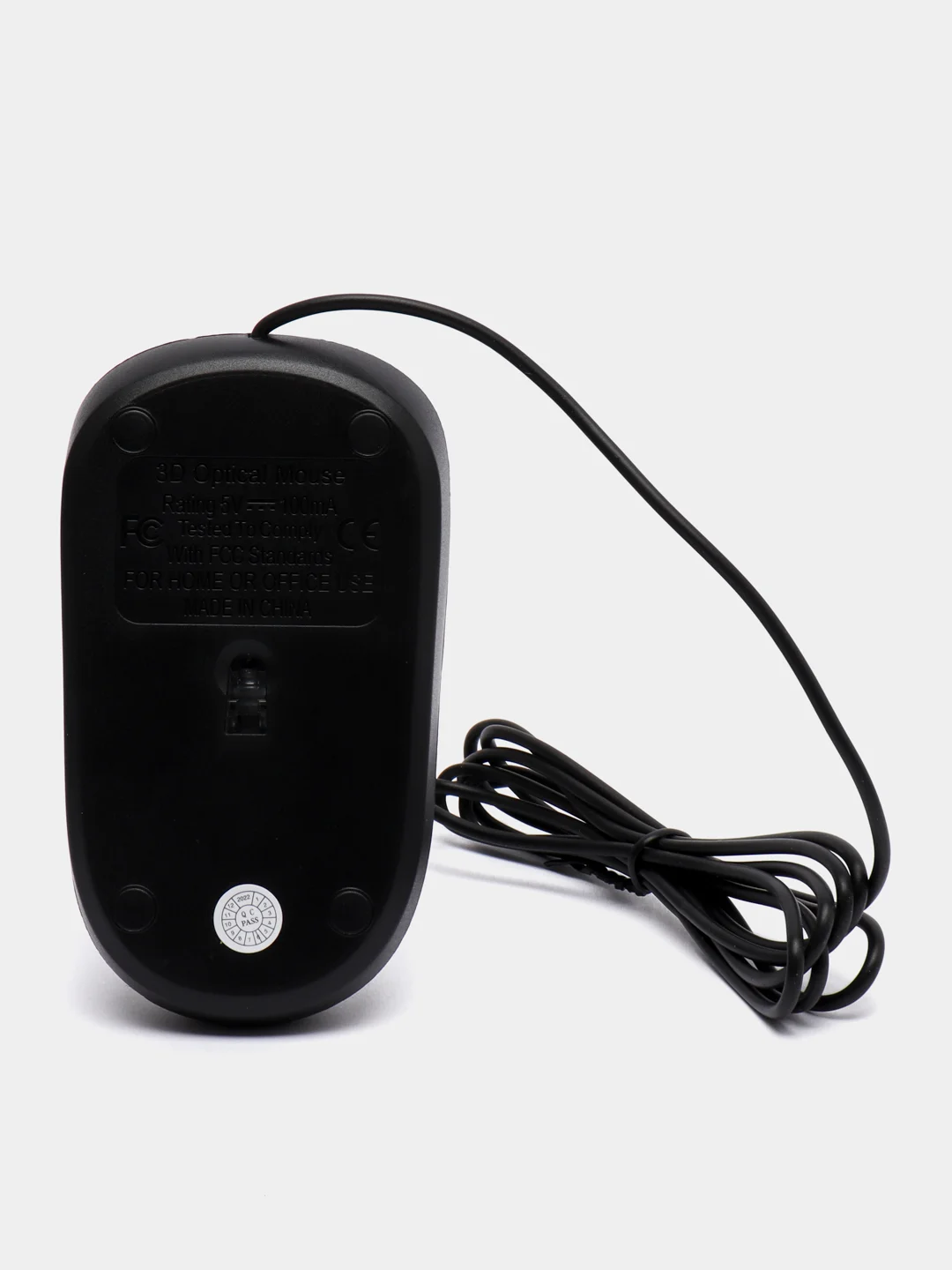 Оптическая проводная мышь для компьютера FaisON M-19, USB, 1200 DPI, кабель 1,8 м