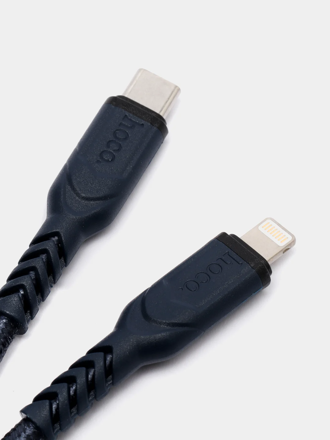 Темно-синий кабель PD быстрая зарядка для Apple hoco X59 Lightning 20W, 3.0A, прочный гибкий кабель