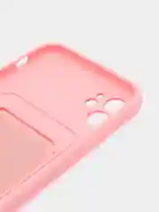 Розовый чехол с карманом для карт для iPhone, Айфон 11, 13, 14, Pro, защита камеры