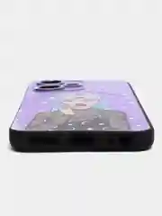 Пурпурный чехол на Infinix Hot 30 Play / Инфиникс Хот 30 Плей прозрачный, с рисунком, защита камеры