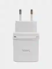 Белый зарядный адаптер C12Q Smart QC3.0, с одним USB портом, поддержка быстрой зарядки QC3.0