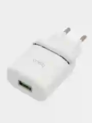 Белый зарядный адаптер C12Q Smart QC3.0, с одним USB портом, поддержка быстрой зарядки QC3.0
