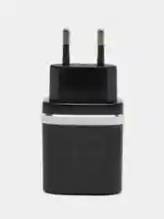 Черный зарядный адаптер C12Q Smart QC3.0, с одним USB портом, поддержка быстрой зарядки QC3.0