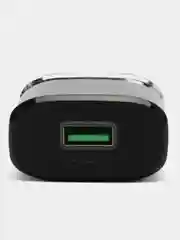 Черный зарядный адаптер C12Q Smart QC3.0, с одним USB портом, поддержка быстрой зарядки QC3.0