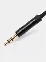 Черный кабель AUX Jack 3.5 мм, Lightning, FaisON K-Y17, аудиокабель для айфона, 1.2 м
