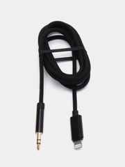 Кабель AUX Jack 3.5 мм, Lightning, FaisON K-Y17, аудиокабель для айфона, 1.2 м
