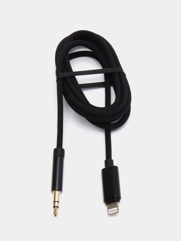 Кабель AUX Jack 3.5 мм, Lightning, FaisON K-Y17, аудиокабель для айфона, 1.2 м
