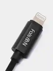 Черный кабель AUX Jack 3.5 мм, Lightning, FaisON K-Y17, аудиокабель для айфона, 1.2 м