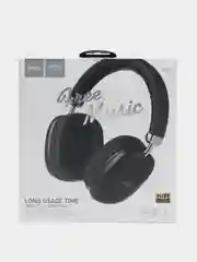 Серебряный наушники беспроводные Hoco W-35 Premium, Bluetooth, Type-C, Jack 3.5