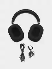 Серебряный наушники беспроводные Hoco W-35 Premium, Bluetooth, Type-C, Jack 3.5