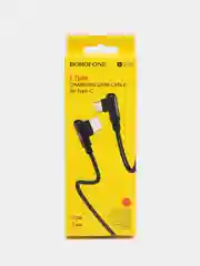 Кабель BOROFONE BX58, Г-образный, Lightning, Micro USB, Type-C, 1 м, черный
