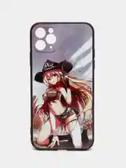 Зеленый чехол для iPhone 15/14/13/12/11/Pro/Max/Plus/Mini/Xr/X/Xs с принтом, девушки, тянки аниме