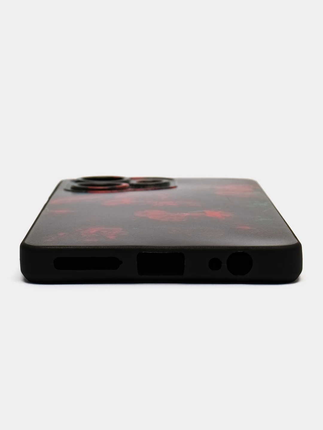 Оранжевый силиконовый чехол для Infinix Hot 30, с принтом, с рисунком (Инфиникс Хот 30)