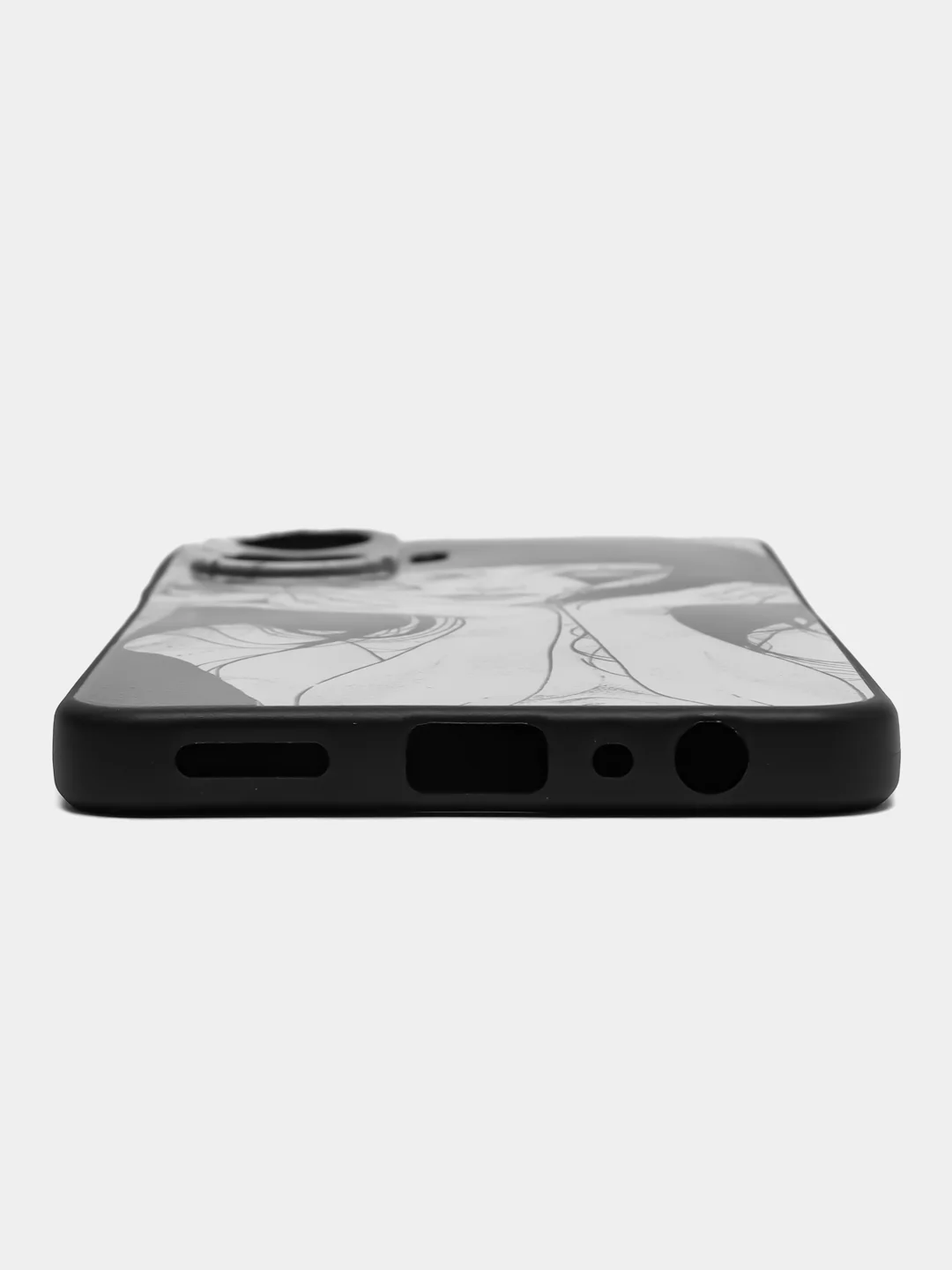 Белый чехол для Realme C55 (Реалми С55), с принтом, с рисунком