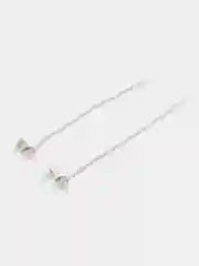 Серебряный серьги подвески гвоздики