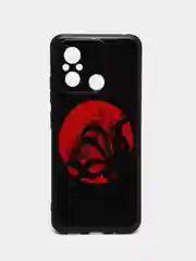 Синий меланж чехол для Xiaomi Redmi 12C, с принтом, с рисунком (Сяоми Редми 12С)