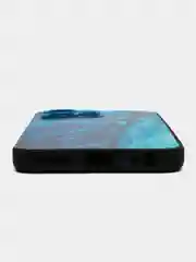 Тёмно-бирюзовый чехол на Infinix Hot 30 Play / Инфиникс Хот 30 Плей прозрачный, с рисунком, защита камеры