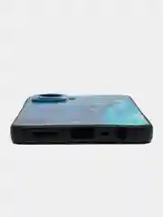 Тёмно-бирюзовый чехол для Realme C55 (Реалми С55), с принтом, с рисунком