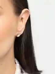 Серьги скругленные