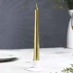 Золотой свеча античная, набор 6 штук, металлик, 20 х 2 см