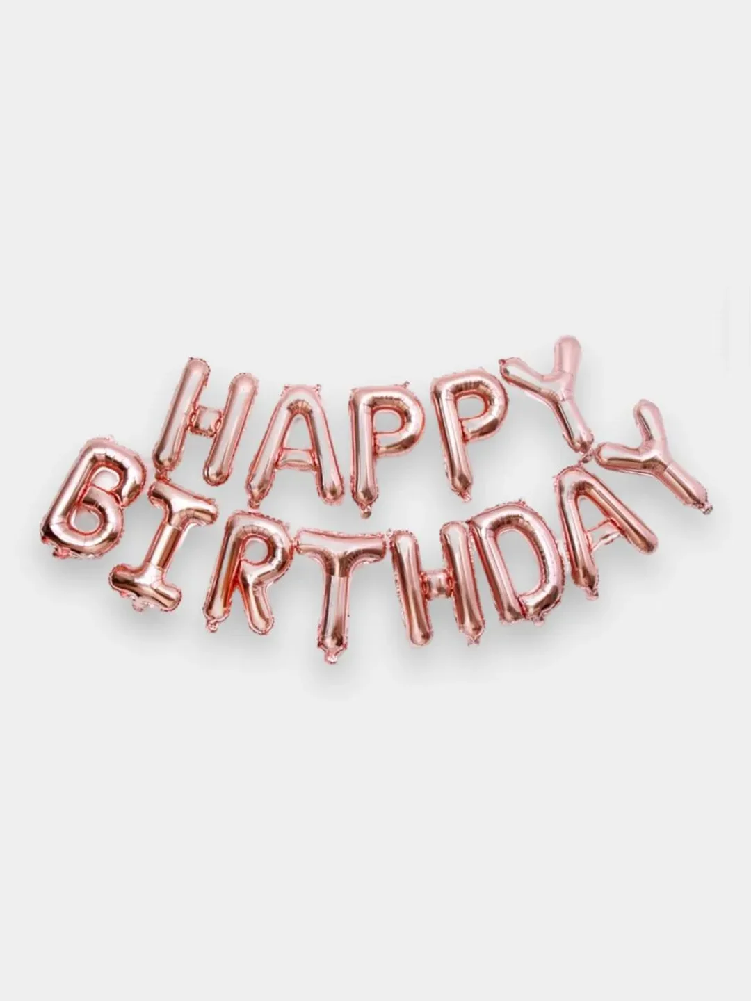Розовый гирлянда растяжка из воздушных шаров С днем рождения Happy Birthday, на праздник