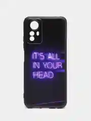 Серый чехол для Xiaomi Redmi Note 12S, с принтом, с рисунком (Сяоми Редми Нот 12С)