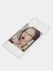 Багровый силиконовый чехол для Infinix Hot 30, с принтом, с рисунком (Инфиникс Хот 30)
