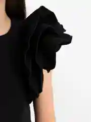 Черный блузка для девочки, праздничная, нарядная,школьная