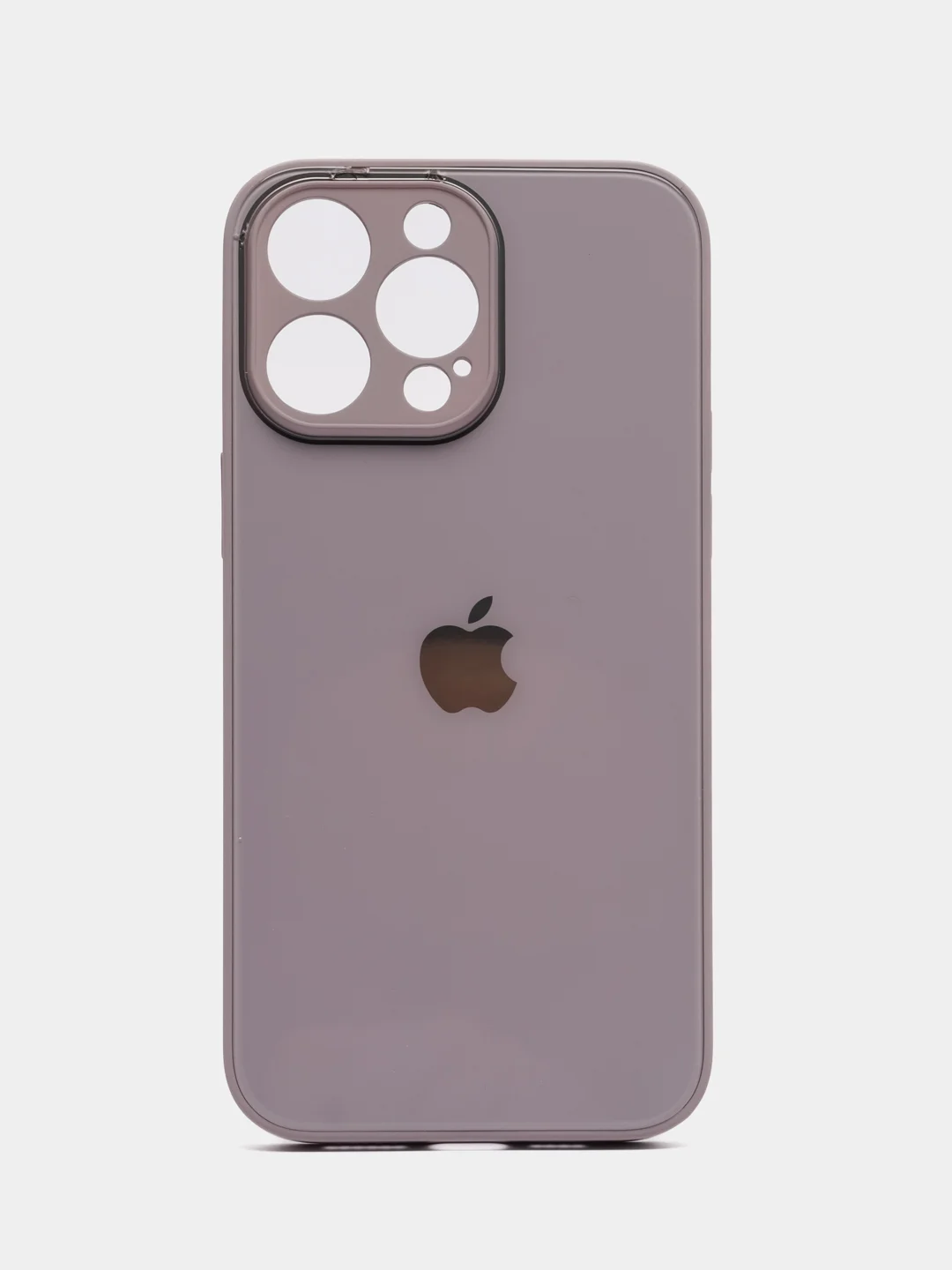 Бежевый меланж чехол iPhone 11, 12, 13 Pro Max, 14 Plus, твердый пластиковый глянцевый под стекло