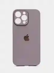 Бежевый меланж чехол iPhone 11, 12, 13 Pro Max, 14 Plus, твердый пластиковый глянцевый под стекло