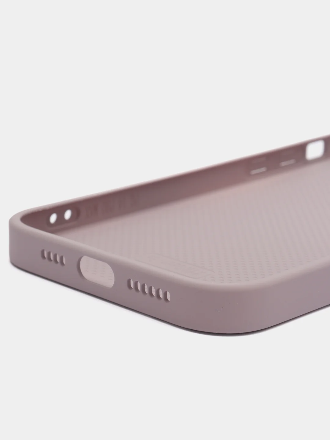Бежевый меланж чехол iPhone 11, 12, 13 Pro Max, 14 Plus, твердый пластиковый глянцевый под стекло