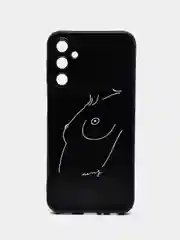 Бежевый меланж чехол для Samsung Galaxy A24 с принтом, с рисунком (Самсунг Галакси А24)