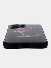Голубой чехол на Infinix Hot 30 Play / Инфиникс Хот 30 Плей прозрачный, с рисунком, защита камеры