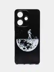 Мятный силиконовый чехол для Infinix Hot 30, с принтом, с рисунком (Инфиникс Хот 30)