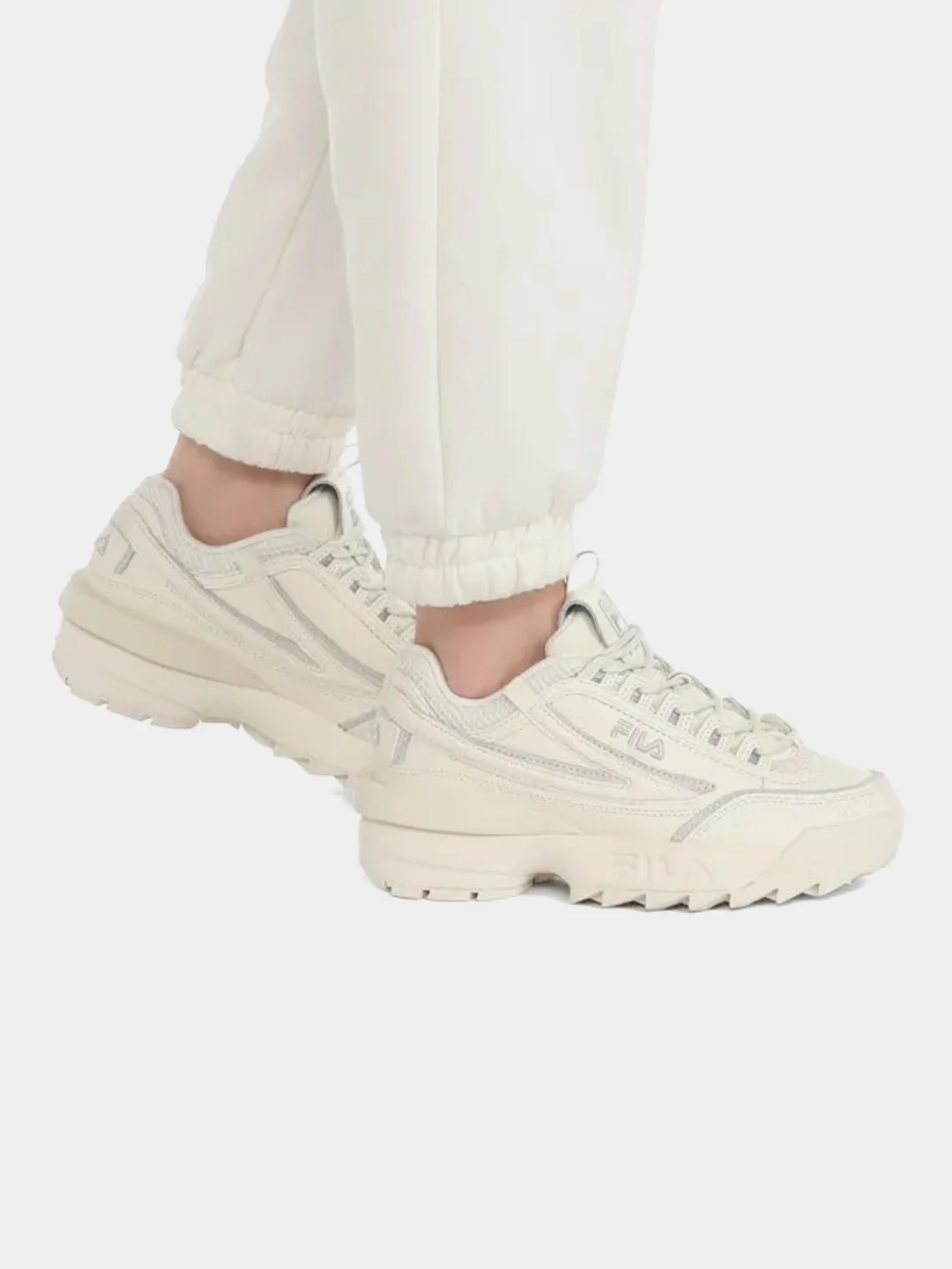 Светло-бежевый женские кроссовки FILA DISRUPTOR II EXP