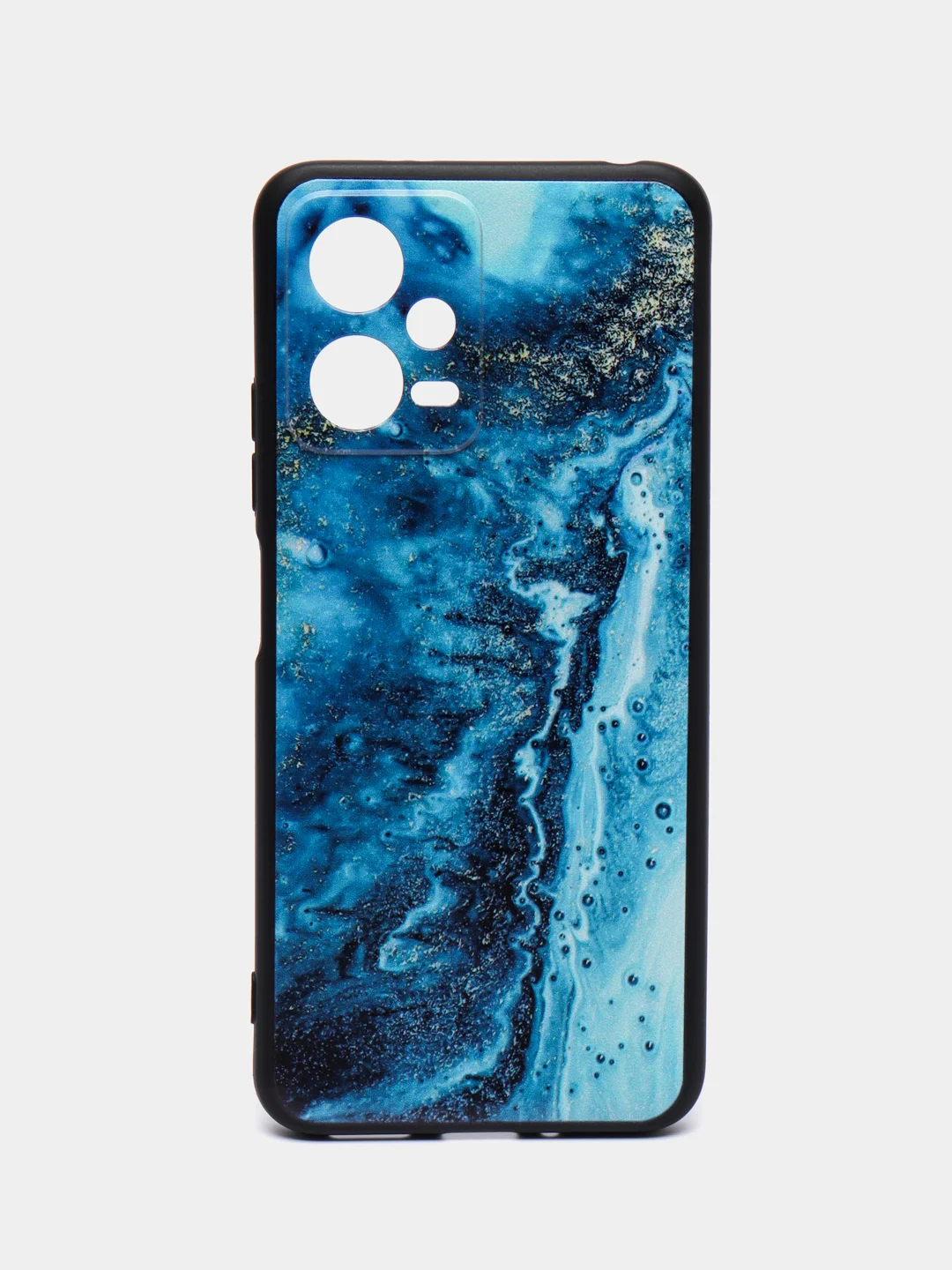 Тёмно-бирюзовый силиконовый чехол для Xiaomi Note 12 5G / POCO X5 5G (Сяоми Нот 12 5 Джи / Поко Х5), с принтом, с рисунком