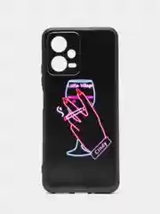 Голубой силиконовый чехол для Xiaomi Note 12 5G / POCO X5 5G (Сяоми Нот 12 5 Джи / Поко Х5), с принтом, с рисунком