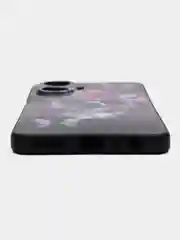 Тёмно-бордовый чехол для Realme C55 (Реалми С55), с принтом, с рисунком