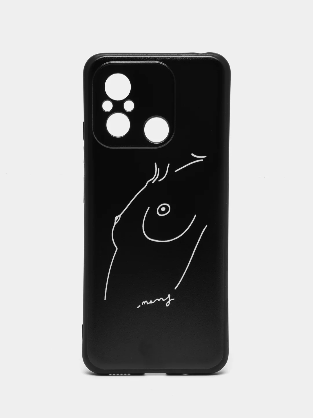 Бежевый меланж чехол для Xiaomi Redmi 12C, с принтом, с рисунком (Сяоми Редми 12С)