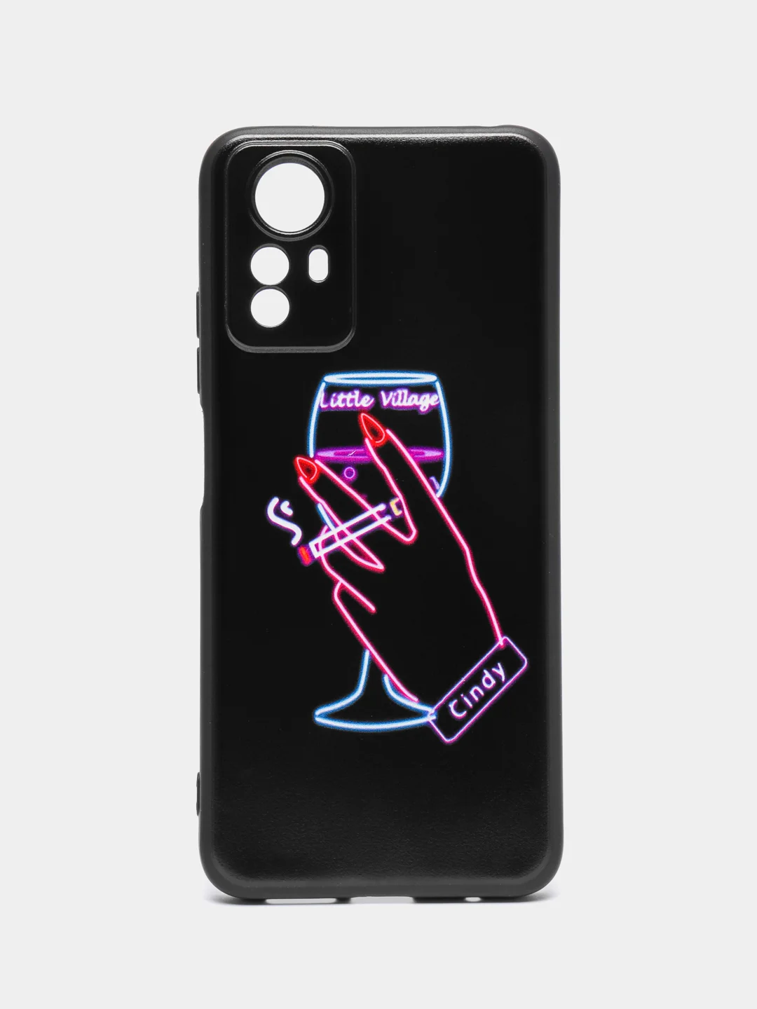 Голубой чехол для Xiaomi Redmi Note 12S, с принтом, с рисунком (Сяоми Редми Нот 12С)