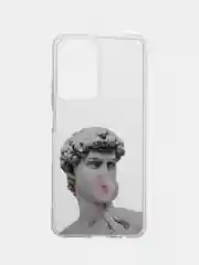 Алый чехол для Realme C55 (Реалми С55), с принтом, с рисунком
