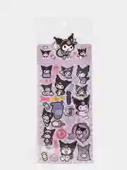 Сиреневый стикерпак, стикеры Hello Kitty, наклейки "Куроми", декоративный скотч для скрапбукинга