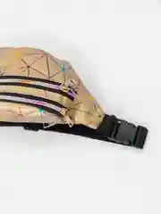 Золотой поясная сумка через плечо, голографическая